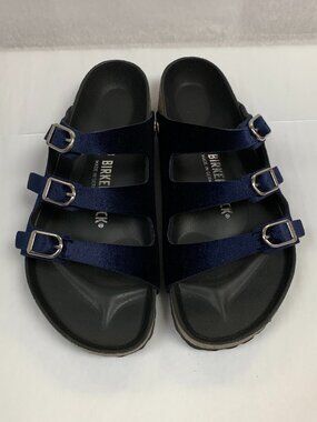 Birkenstock Florida Fresh Rivet Logo Midnight Velvet Regular Width Sandals